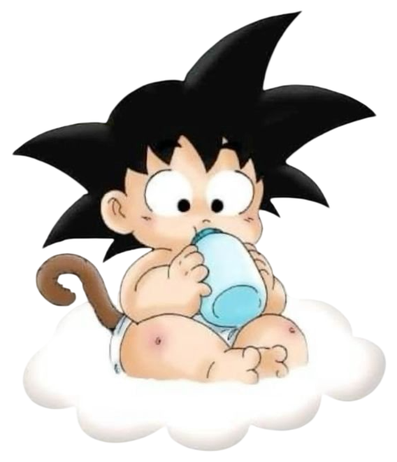 Goku en la nube voladora